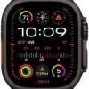 Apple Watch Ultra 2 GPS + Cellular 49mm Black Titanium Case with Dark Green Alpine Loop - Medium