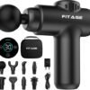 FITAGE Massage Gun Mini - Professioneel Massage Apparaat - Massageapparaat Massagegun - Massage Pistool - Zwart
