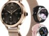 Golden Sound AMOLED Smartwatch Dames - 3 extra bandjes - Geschikt voor elke laptop en smartphone - Stappenteller - Slaapmonitor - Saturatiemeter - 40mm