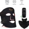 Maxi Meilleur® led masker lichttherapie & decolleté - Anti-aging red light therapy - led face mask skincare Incl. E-Book & Travel bag - rood licht therapie - infraroodtherapie