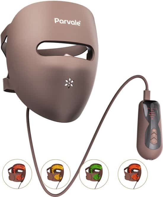 PARVALE® Led Gezichtsmasker Pro - Collageen & Led Masker - Infraroodlamp - Rood Licht Therapie - Infraroodtherapie - Red Light Therapy - Led Face Mask
