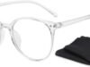 PD® - Blauw Licht Bril - Computerbril - Blue Light Glasses - Blauw Licht Filter Bril - Beeldschermbril - Met Brillendoekje - Unisex - Transparant - Game bril - Bril tegen vermoeide ogen - Bril computer/tv schermen